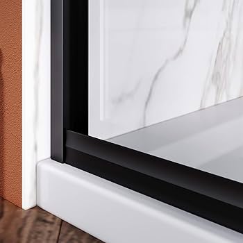 Amazon.co.jp: エレガントなセミフレームレスシャワードア幅54